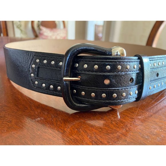 Ladies Medium Streets Ahead Black Studded Leather main image 4